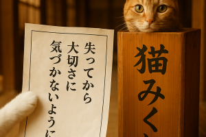 失ってから大切さに気付かないように
