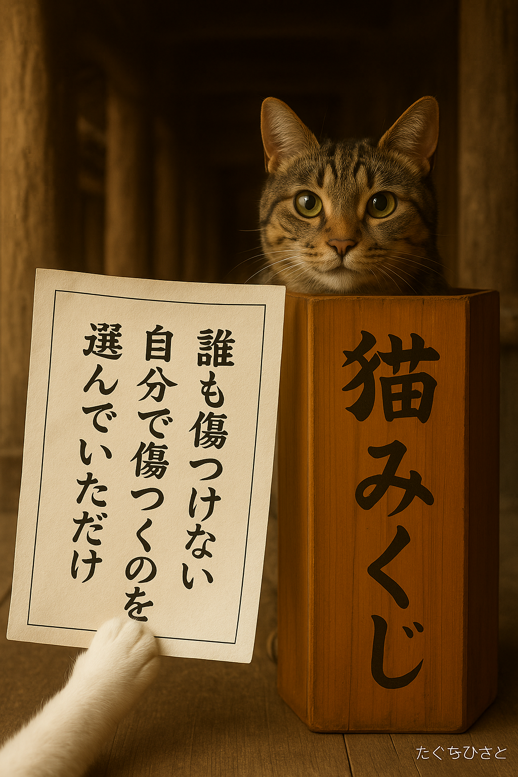 誰も傷つけない自分で傷つくのを選んだだけ