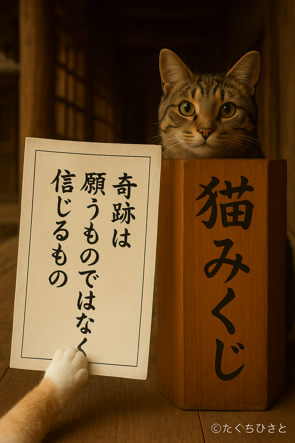 奇跡は 願うものではなく 信じるもの