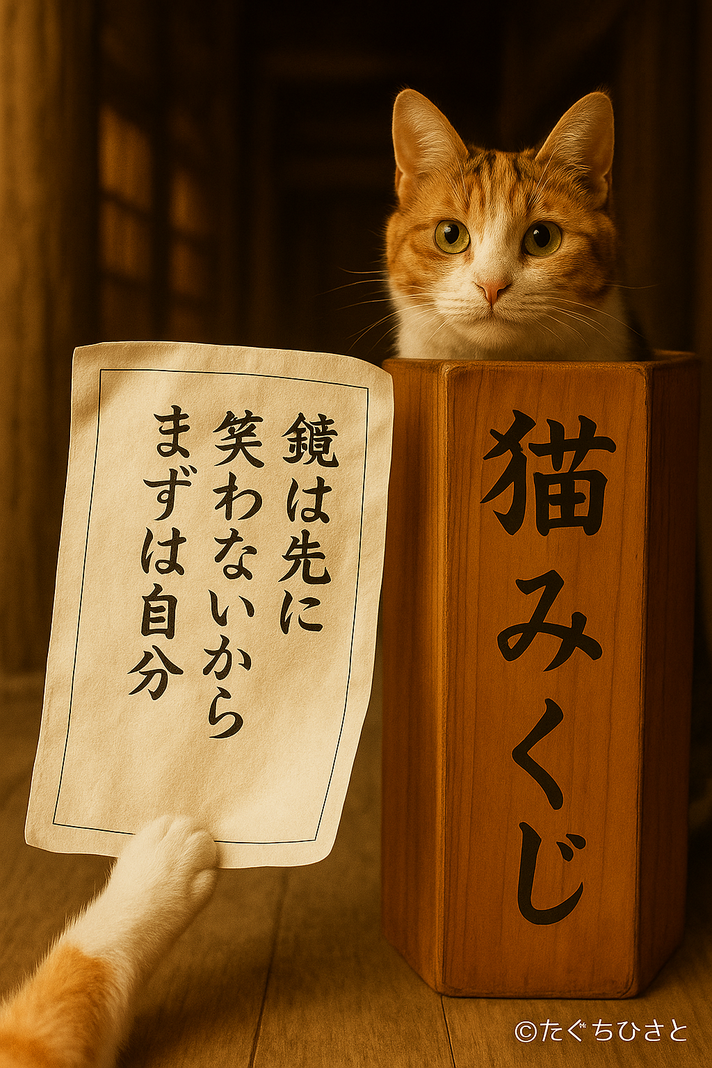鏡は先に笑わないからまずは自分