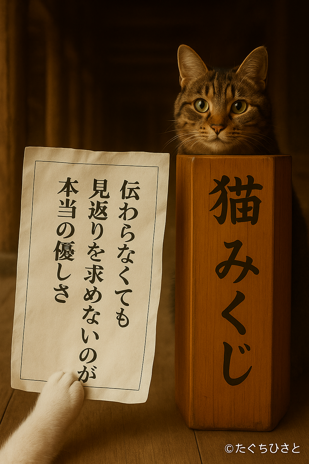 伝わらなくても見返りを求めないのが本当の優しさ