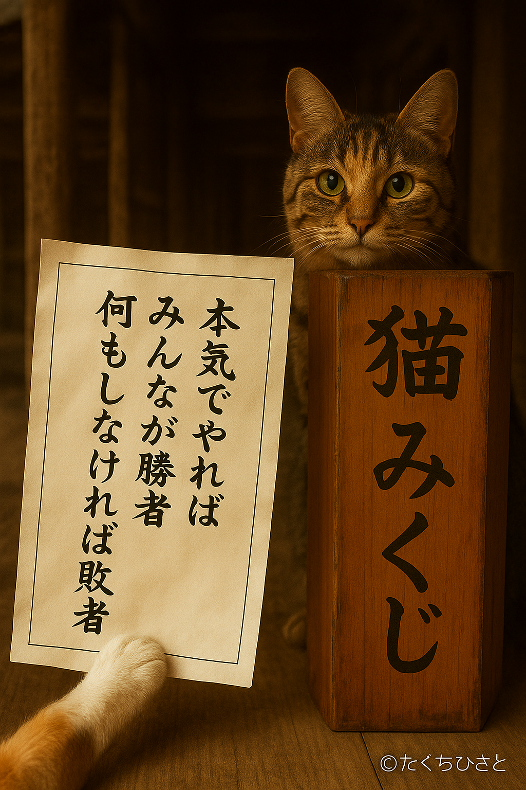 本気でやればみんなが勝者何もしなければ敗者