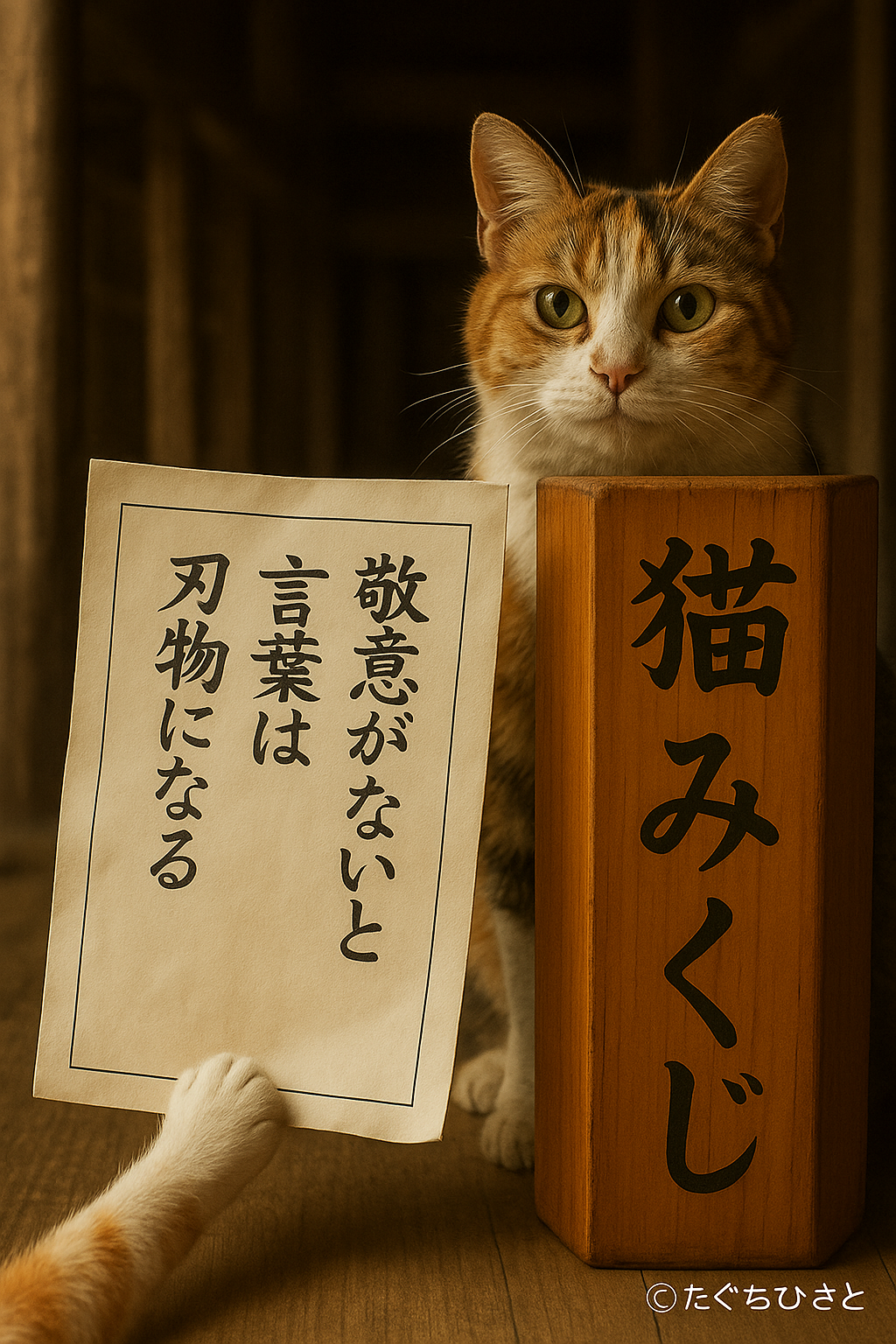 敬意がないと言葉は刃物になる