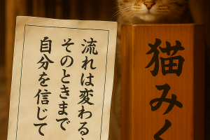 流れは変わるよそのときまで自分を信じて