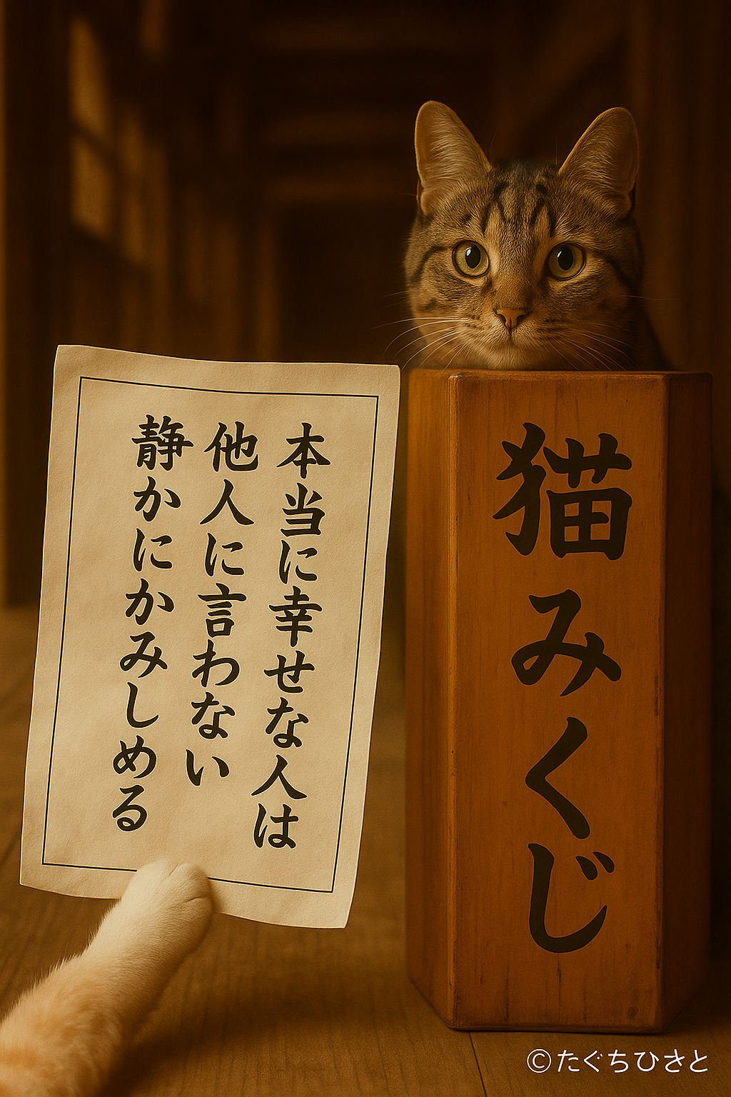 本当に幸せな人は他人に言わない静かにかみしめる