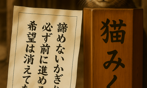 諦めない限り必ず前に進める希望は消えていない