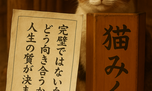 完璧ではない自分と どう向き合うかで 人生の質が決まる