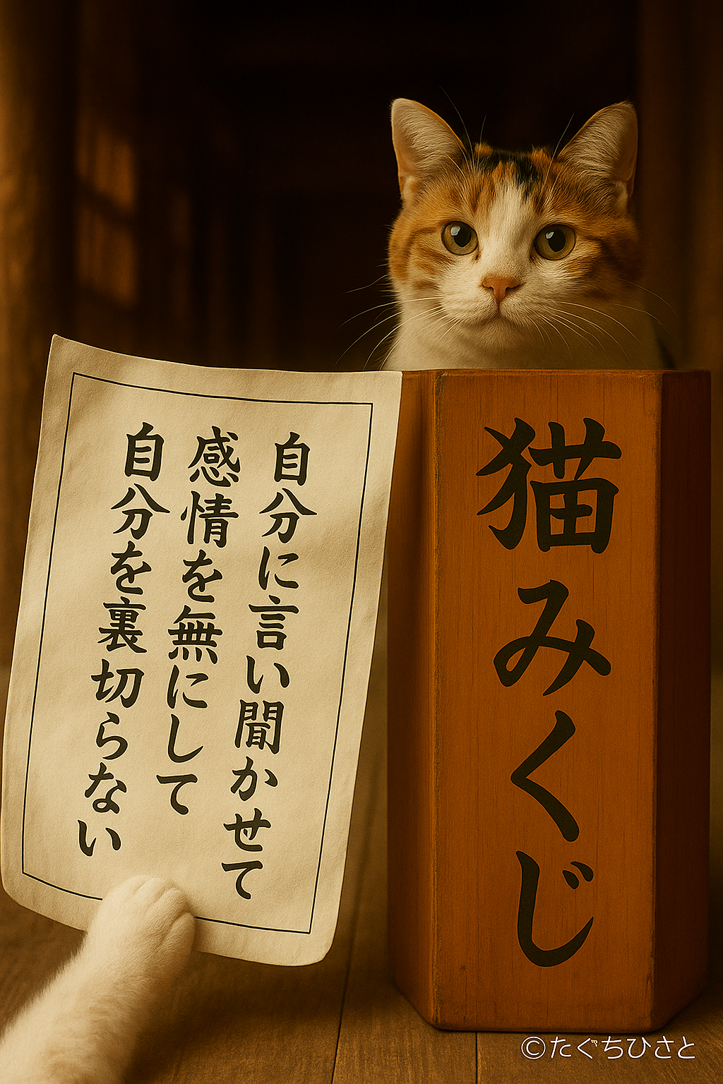 自分に言い聞かせて感情を無にして自分を裏切らない