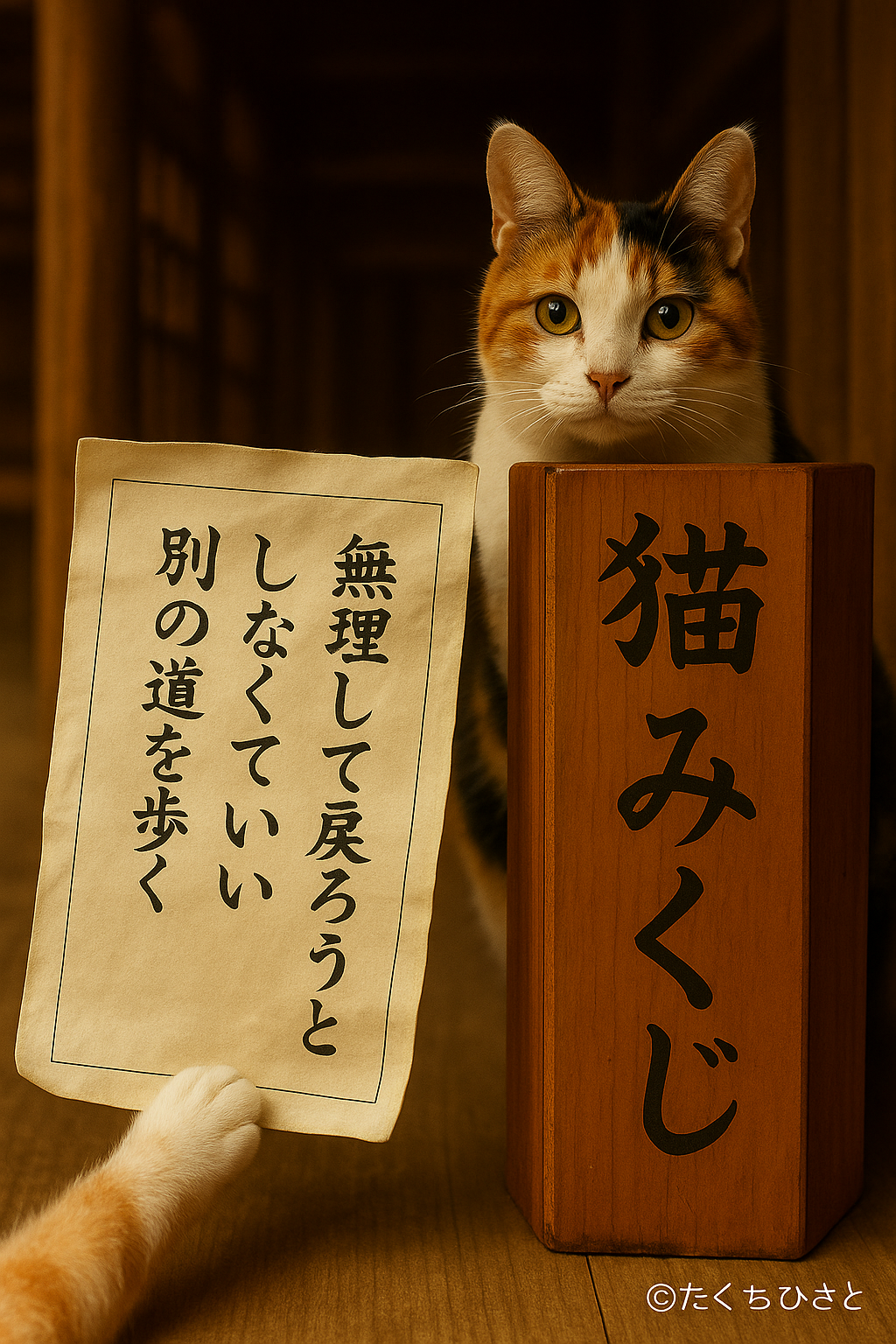 無理して戻ろうと しなくていい 別の道を歩く