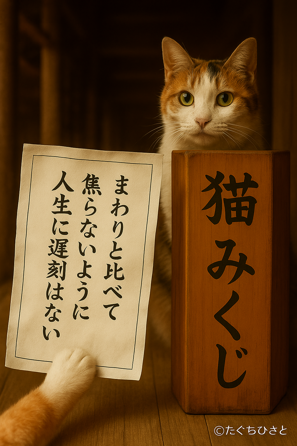 まわりと比べて 焦らないように 人生に遅刻はない