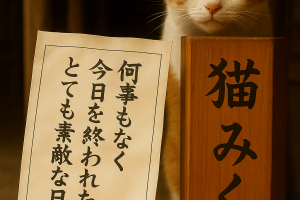何事もなく 今日を終われたら とても素敵な日