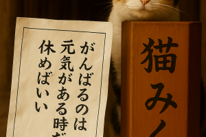 がんばるのは 元気がある時だけ 休めばいい