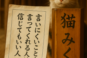 言いにくいことを 言ってくれる人は 信じてもいい人