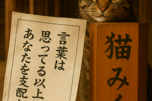言葉は 思ってる以上に あなたを支配してる