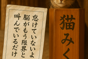 「怠けていないよ。脳がもう限界と叫んでいるだけ