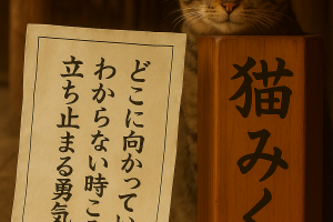 どこに向かっているかわからない時こそ立ち止まる勇気