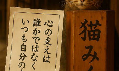 心の支えはいつも自分の中に