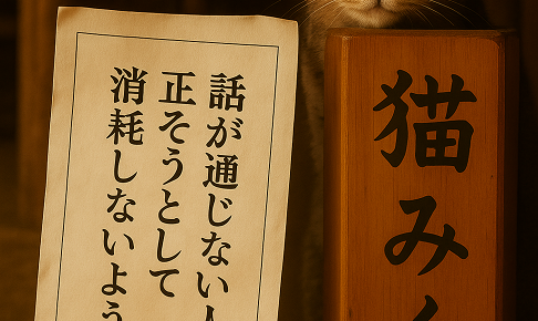 話が通じない人を正そうとして消耗しないように