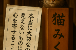 本当に大切なのは 見えないものに 心を寄せること