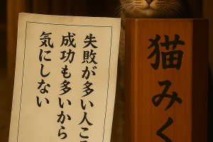 失敗が多い人こそ成功も多いから気にしない