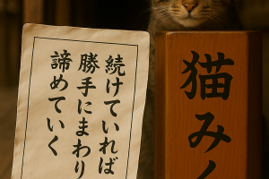 続けていれば 勝手にまわりが 諦めていく
