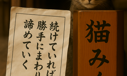 続けていれば 勝手にまわりが 諦めていく