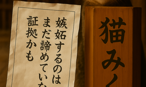 嫉妬するのは まだ諦めていない 証拠かも