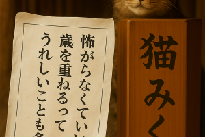 怖がらなくていい 歳を重ねるって うれしいことも多い