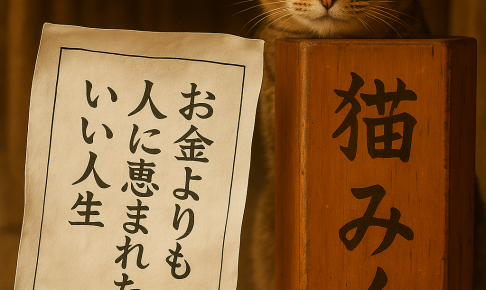 お金よりも人に恵まれたらいい人生