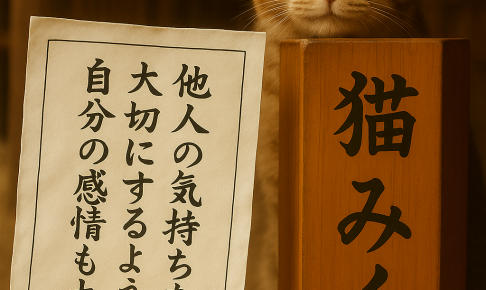 他人の気持ちを 大切にするように 自分の感情も大切に