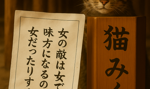 女の敵は女でも 味方になるのも 女だったりする