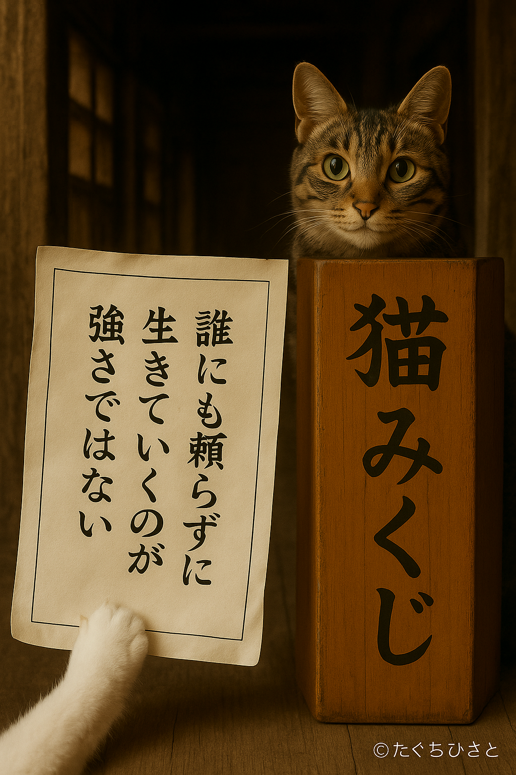 誰にも頼らずに 生きていくのが 強さではない