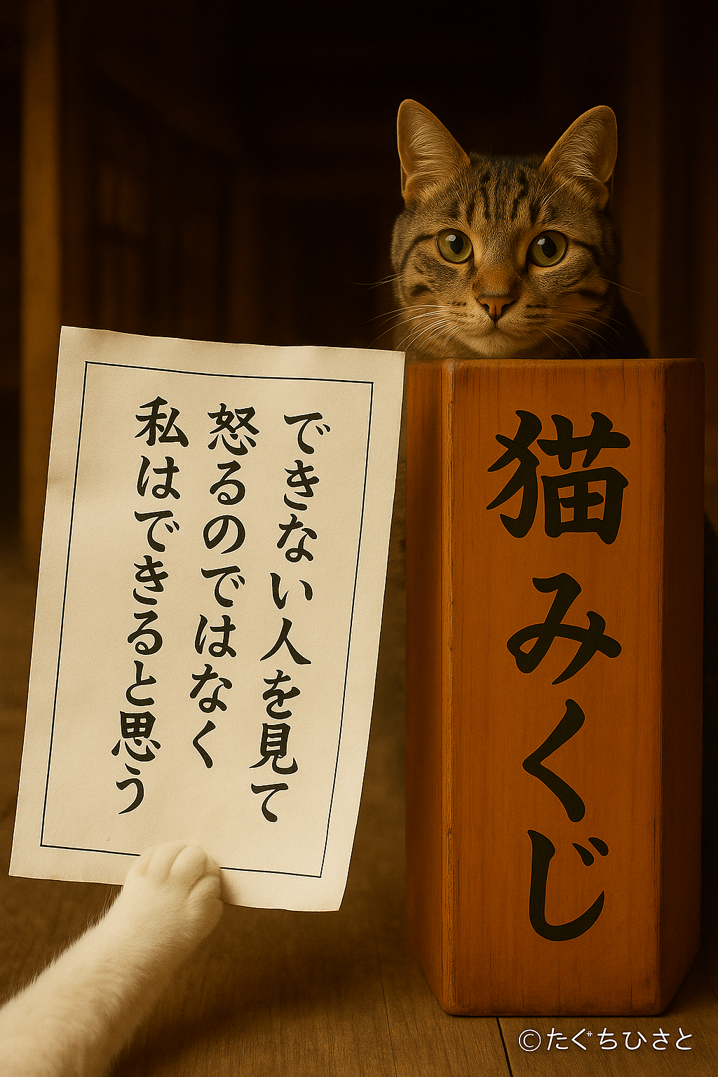 できない人を見て 怒るのではなく 私はできると思う