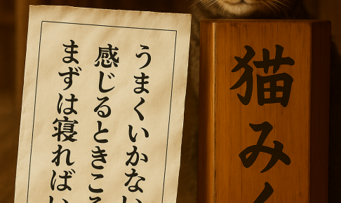 うまくいかないと 感じるときこそ まずは寝ればいい