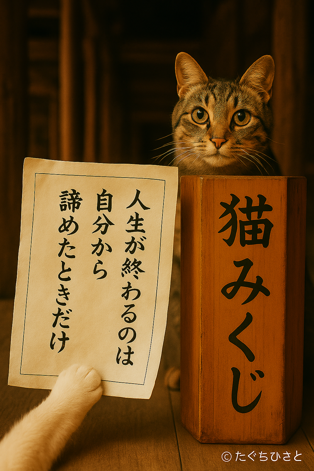人生が終わるのは 自分から 諦めたときだけ