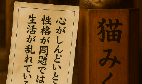 心がしんどいとき 性格が問題ではなく 生活が乱れているだけ