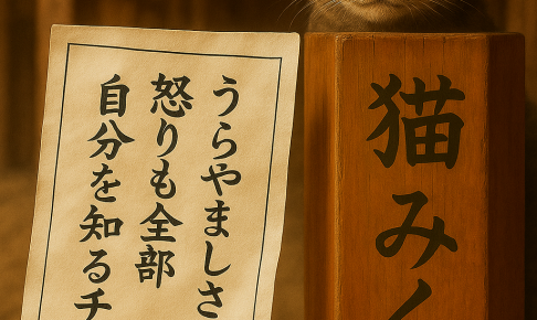 うらやましさも 怒りも全部 自分を知るチャンス