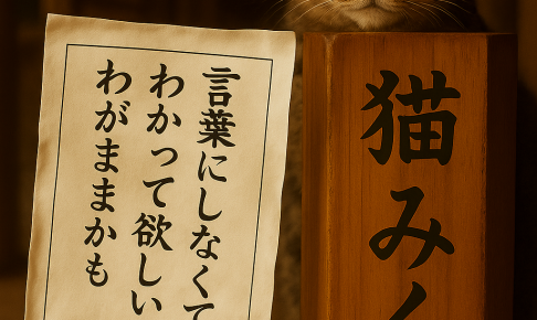 言葉にしなくてもわかって欲しいのはわがままかも