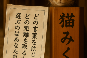 どの言葉を信じるか どの距離を取るか 選ぶのはあなた自身