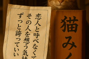 恋人と呼べなくても、 その人を想う気持ちは ずっと誇っていい