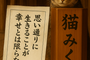 思い通りに 生きることが 幸せとは限らない