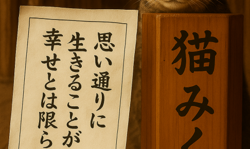 思い通りに 生きることが 幸せとは限らない