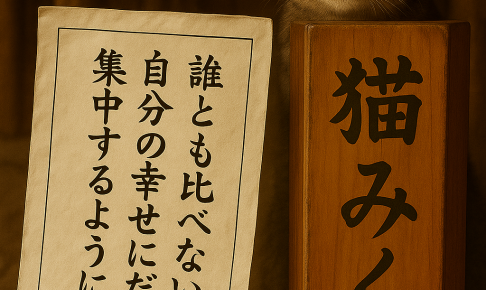 誰とも比べないで 自分の幸せにだけ 集中するように