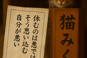 休むのは悪ではない そう思い込む 自分が悪い