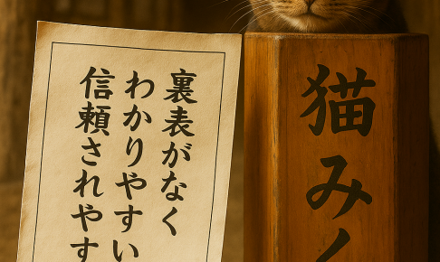 裏表がなくわかりやすい人は信頼されやすい
