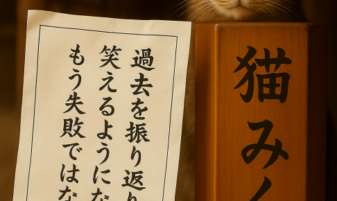 過去を振り返り笑えるようになればもう失敗ではない