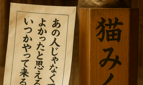 あの人じゃなくてよかったと思える日がいつかやってくる