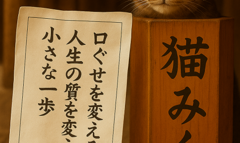 口ぐせを変えるのは人生の質を変える小さな一歩