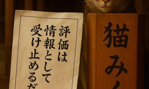 評価は情報として受け止めるだけ