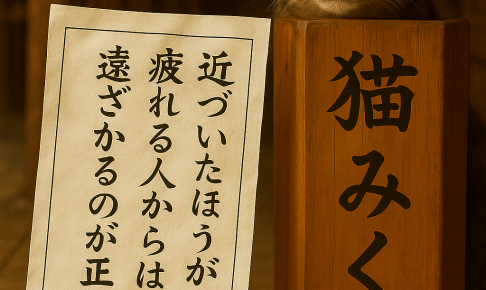 近づいたほうが 疲れる人からは 遠ざかるのが正しさ
